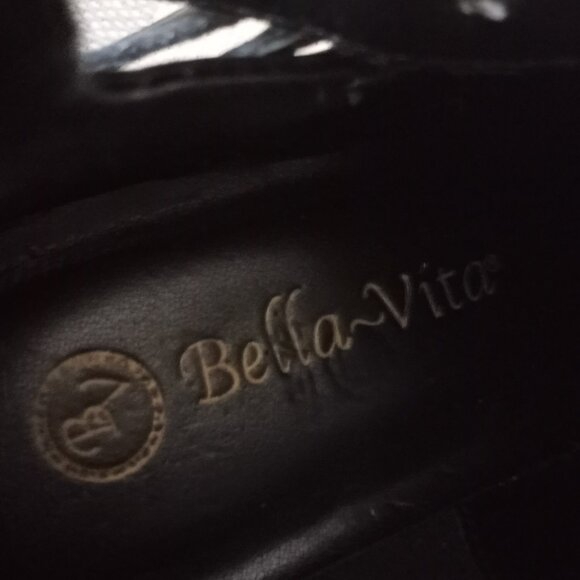 'Bella~Vita' Black Leather Boot Size 6.5M EUC - Picture 14 of 16